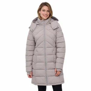 Bench Women's Long Puffer Jacket - Water Repellant, Wind Resistant - Image 1