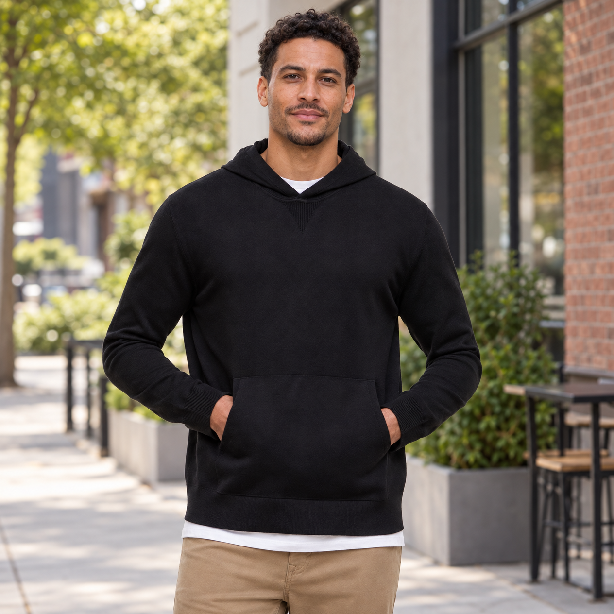 Banana Republic Men's Sweater Hoodie - Image 7
