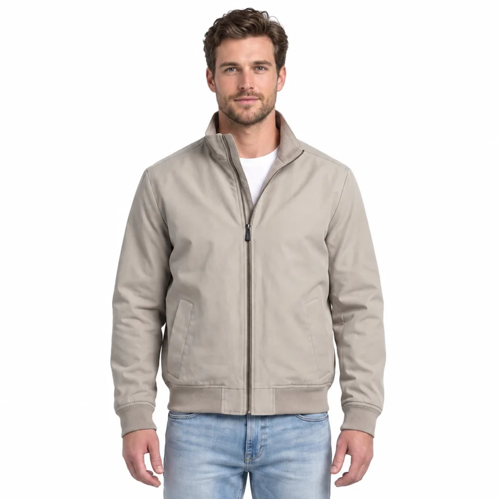 Rainforest Men's Bomber Jacket - Lightweight with Stand Collar