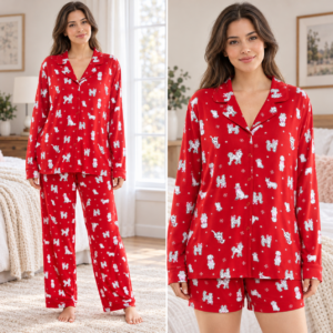 Jaclyn Women's PJ Set - 3-Piece Notch Collar Sleepwear - Image 7