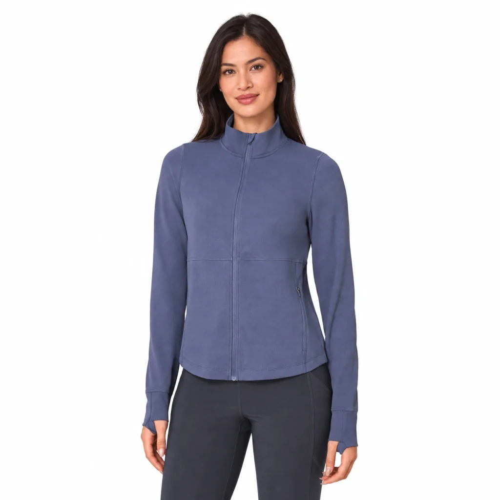 Mondetta Women's Full-Zip Jacquard - Comfortable and Stylish Outerwear