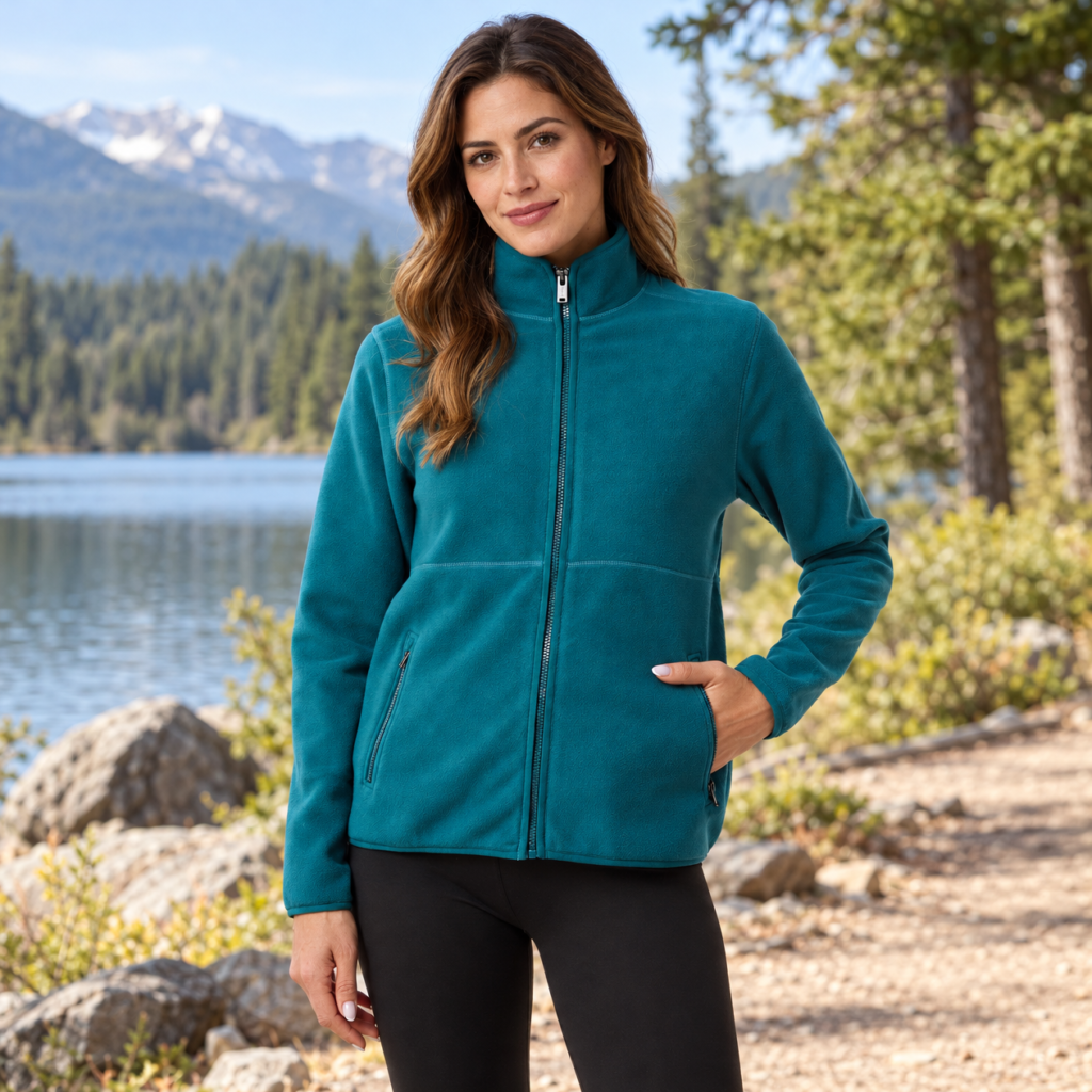 32 Degrees Women's Fleece Jacket with Zipper Pockets